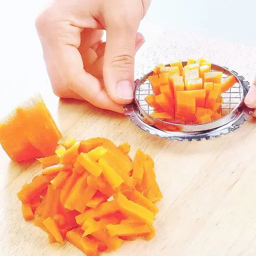 Овочерізка салаторізка яйцерізка вінегретниця крупна універсальна металева Ø 8.5 см, Kitchen Master Сірий 84334 - фото 3