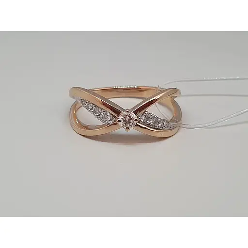 Золотое кольцо ЧАЙКА с бриллиантами. 11161 17,5 - фото 4