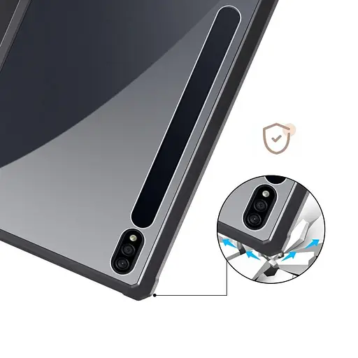 Чохол TPUCristal SlimTPU Spen holder Samsung Galaxy Tab S9+/S9+ FE/S10+ 12.4 Чорний - фото 4