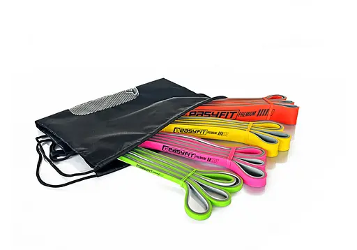 Набір двошарових гумок для підтягування EasyFit Premium 2-45 кг (4 шт.) (EF-2454s) - фото 2