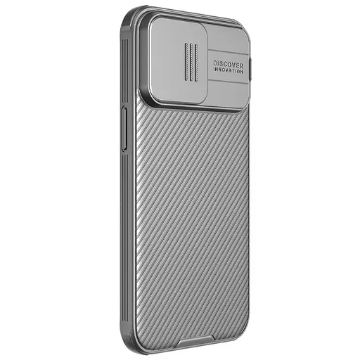 Карбонова накладка Nillkin CamShield Pro для Apple iPhone 15 Pro 6.1 Titanium Gray - фото 3