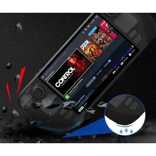 Чохол Dobe Silicone Case для Valve Steam Deck Black [105016] - фото 7