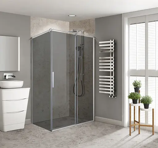 Душевая кабина Volle Libra 120x90 без поддона 10-22-244glass, Универсальная, тонированная, хром - фото 6