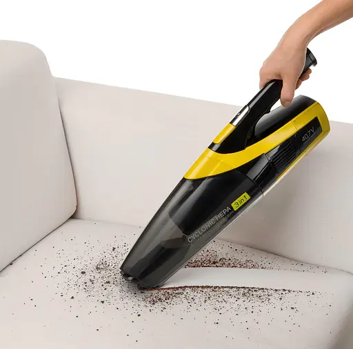 Sencor Пилосос безпровідний, вологе прибирання, конт пил -0,5л, НЕРА, чорно-жовтий - фото 10