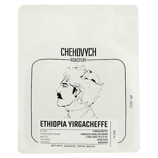 Кофе зерновой Chehových Ethiopia Yirgacheffe, 250 г