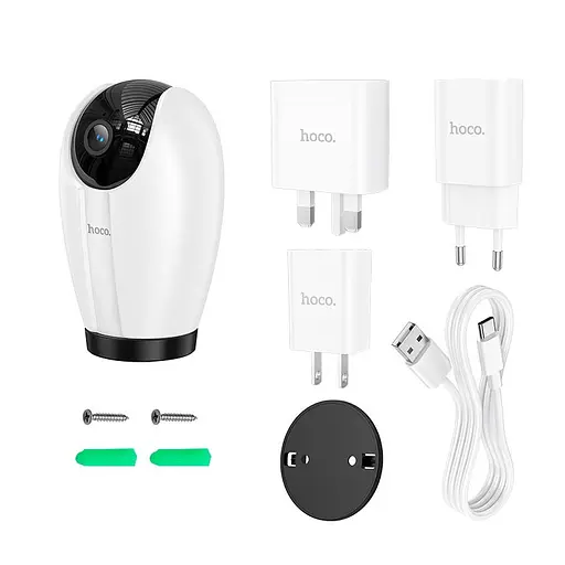 Камера видеонаблюдения Hoco D6 Indoor PTZ HD camera - фото 6