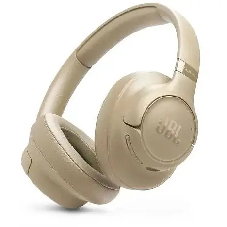 Наушники JBL беспроводные Tune 730BT бежевый bluetooth микрофон аккумулятор 500 mAh технология Pure Bass - фото 1