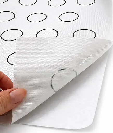 Коврик силиконовый с разметкой шаблон для макарон 30 × 40 см Белый 88289 - фото 3