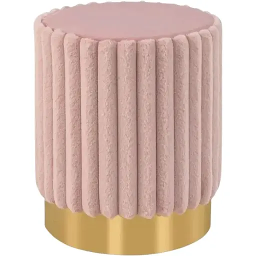 Пуф Costway Rosa велюровий на металевій основі