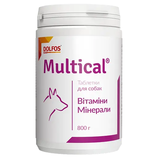Вітамінно-мінеральна добавка Dolfos Multical для собак 510 таблеток 800 г