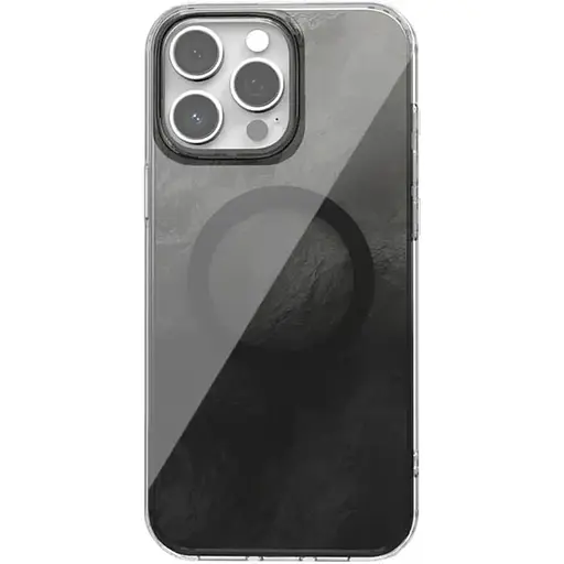 Чохол TPU Epik Shiny Mountain (MagFit) для Apple iPhone 12 Pro/12 (6.1) Black - фото 1