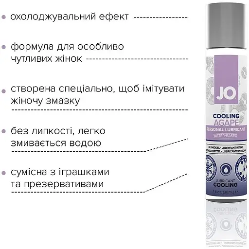 Охолоджувальна змазка System JO AGAPE - Cooling (30 мл) - фото 3