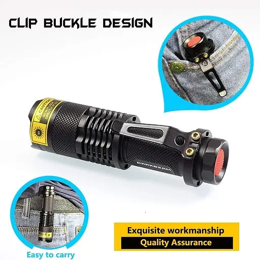 Ультрафиолетовый фонарик LED DARKBEAM UV 365nm Light Woods лампа Blacklight - фото 3