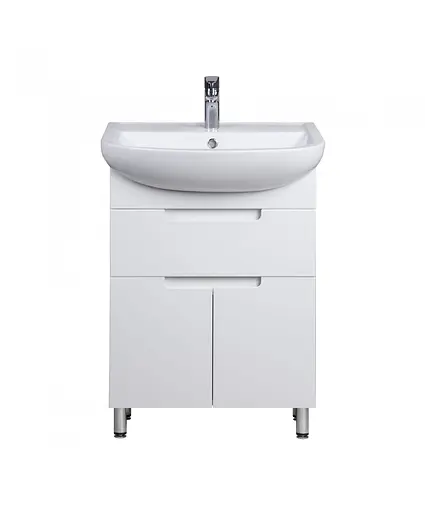 Тумба Мойдодир Тетріс 60 з умивальником Arteco 60 Білий - фото 8