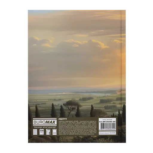 Щоденник недатований Buromax Pretty поліграфічний A5 336 сторінок зелений (BM.20340-04) - фото 2