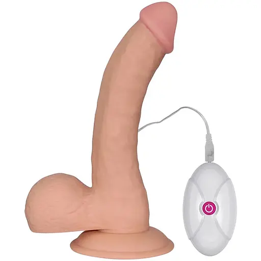Реалістичний вібратор Lovetoy The Ultra Soft Dude 20 см тілесний