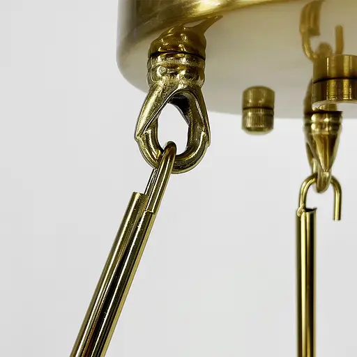 Латунна люстра із декоративними пластинами у двох розмірах Line.F Діаметр 60см - фото 6