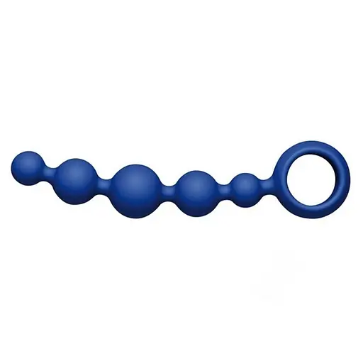 Анальная цепочка Joyballs Anal Wave Short 17.5 см (синий) - фото 2