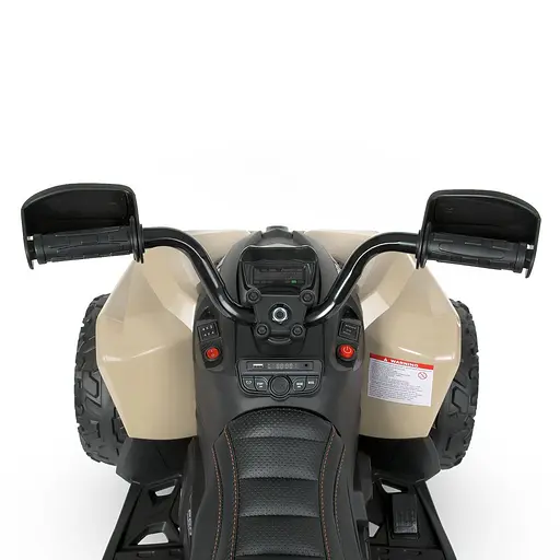 Електромобіль дитячий Bambi Квадроцикл M 5001EBLR-13 з пультом управління звуком і світлом Бежевий - фото 5