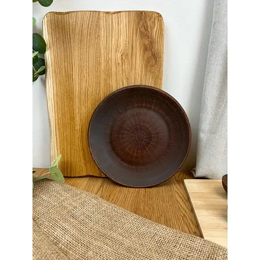 Тарілка 21 см керамічна (глиняна) Гладка