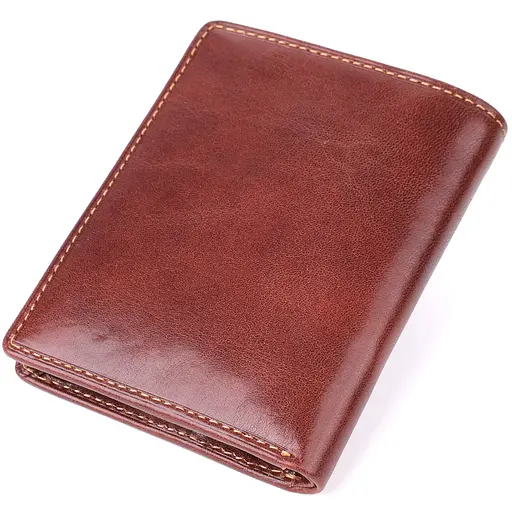 Кошелек для мужчин из натуральной глянцевой кожи Tony Perotti 8х10.5х0.5 см acs0032250 - фото 2