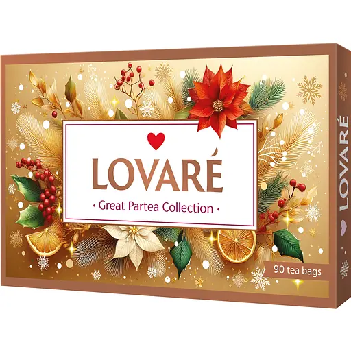 Набір Колекція чаїв Lovare Great Party 155 г (18 видів по 5 шт.)