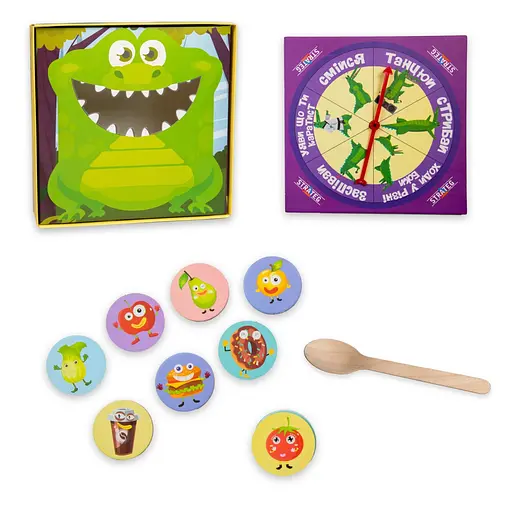 Настільна гра "Погодуй мене - крокодил" 30379 інструкція 20 фішок, рулетка - фото 2