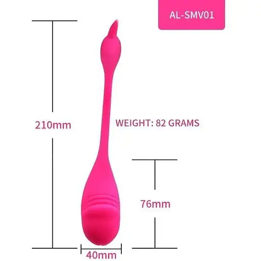 Вібро-яйце для піхвової стимуляції та клітора з дистанційним керуванням smart член love spouse - фото 2