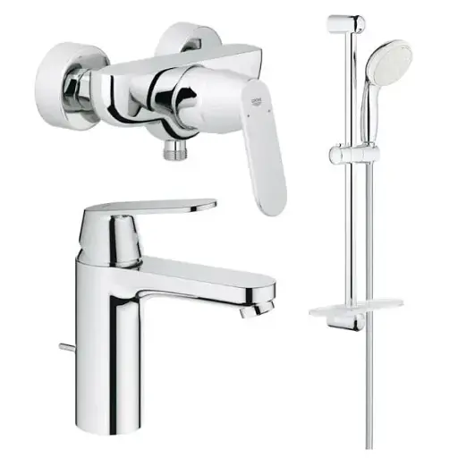 Набір змішувачів Grohe Eurosmart Cosmopolitan S-size з душовим гарнітуром Tempesta 30412 - фото 1
