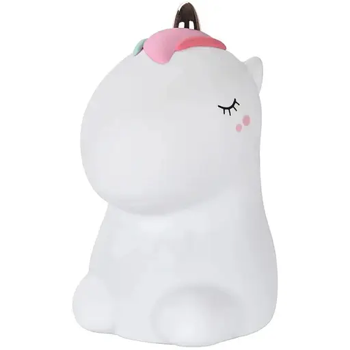 Силиконовый ночник LJC-132-005580 аккумуляторный LED светильник Единорог - фото 1