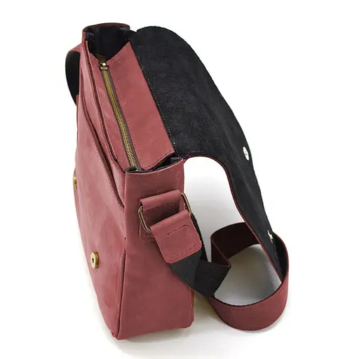 Чоловіча шкіряна сумка через плече TARWA 28х26х9 см sum0028292 - фото 6