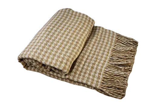 Плед вовняний Vladi Палермо 140x200 біло-бежевий 2 - фото 1