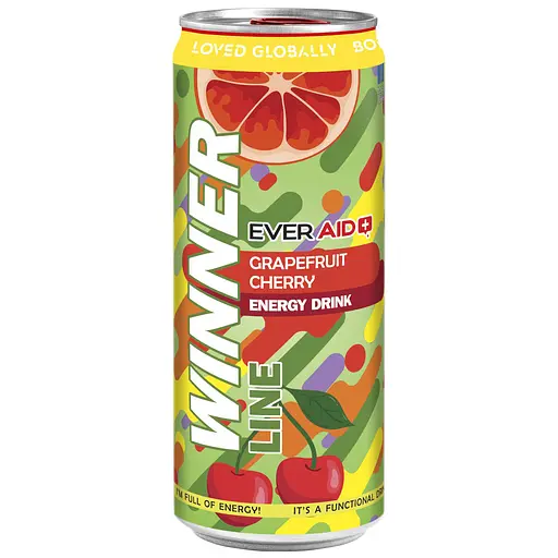 Напій енергетичний Ever Aid Winner Line GrapeFruit & Cherry 0.33 л