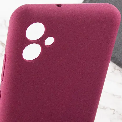 Чехол Silicone Cover Lakshmi Full Camera (AAA) для Samsung Galaxy A04e Бордовый/Plum - фото 6