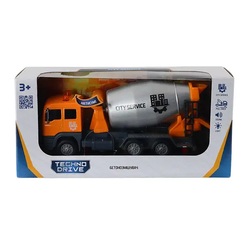 Дитяча ігрова модель Бетонозмішувач TechnoDrive 510777.270 звук і світло - фото 11