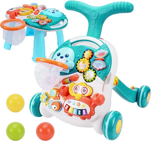 Каталка-ходунки Limo Toy HB 0008 с развивающим столиком - фото 3