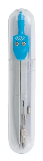 Циркуль Basis, у твердому футлярі типу градусник, блакитний