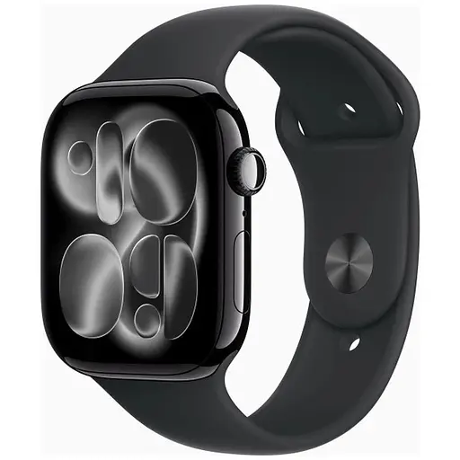 Смарт-годинник Apple Watch Series 11 GPS 46mm Jet Black Alu. Case w. Black S. Band - M/L (MEUX4)