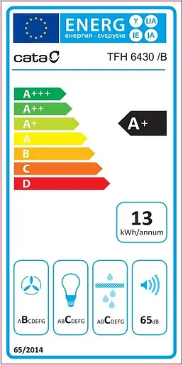 Вытяжка Cata телескопическая 60 см 698 м.куб/год TFH 6430 gwh белая - фото 5