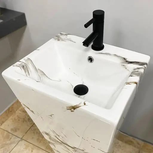 Умивальник VBI Alatri carrara підлоговий VBI-019014, Мармур - фото 1