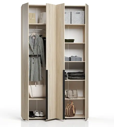 Шафа для одягу Ліра 140 4-х дверна Orange-Line 1382х500х2400 Дуб сонома - фото 2