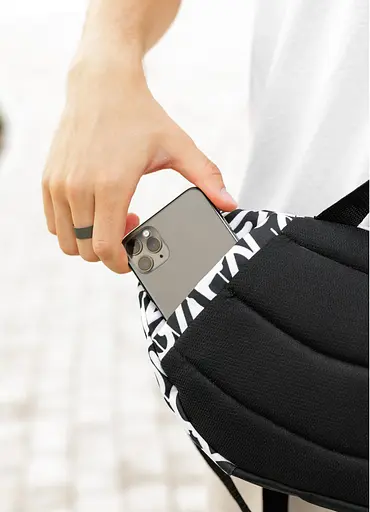 Большая мужская сумка бананка Sambag DynamicDart принт "Graphity" 38 × 21 × 7 см (80411715m) - фото 7