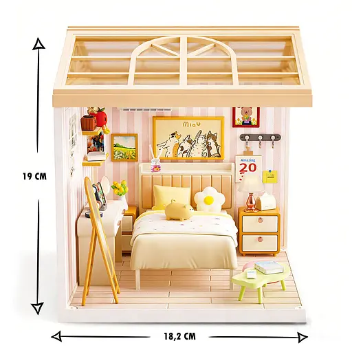 Конструктор-румбокс Mini House серии Интерьер - Спальня (8004) - фото 2