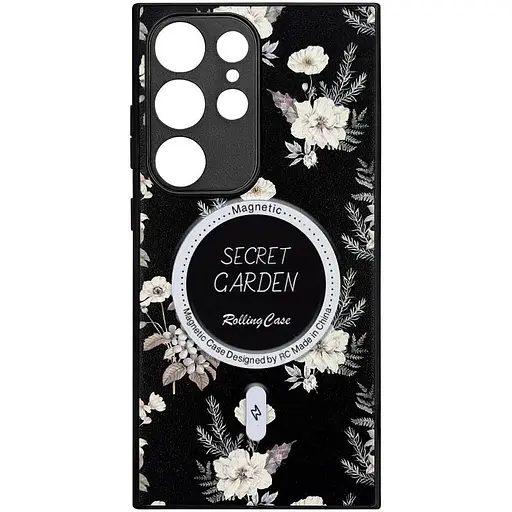 TPU+PC чехол Epik Secret Garden with MagFit для Samsung Galaxy S24 Ultra Black