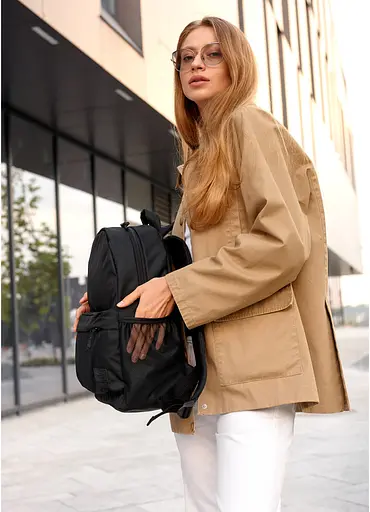 Жіночий рюкзак Sambag BRIX PJT CLASSIC чорний 40 x 27 x 15 см (11711065) - фото 6