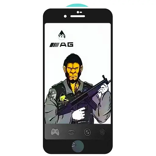 Захисне скло Epik 5D Anti-static Matte для Apple iPhone 7/8/SE 2020 4.7 Чорний