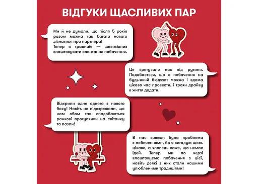 Настольная игра Оrner 100 невероятных свиданий (укр.) (orner-2865) - фото 9