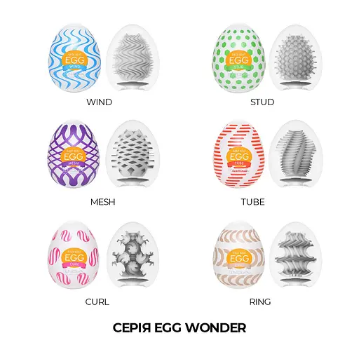 Мастурбатор яйце Tenga Egg Wonder Tube білий - фото 6