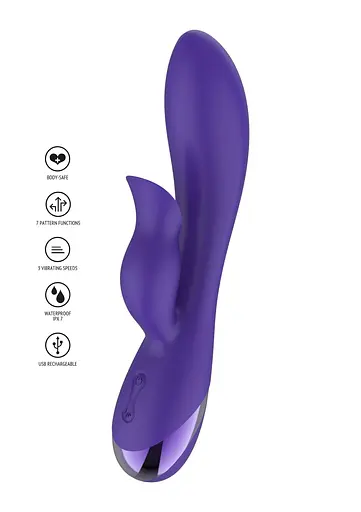 Вібратор-кролик Xocoon Unchained Love G-Spot 19 см фіолетовий - фото 10