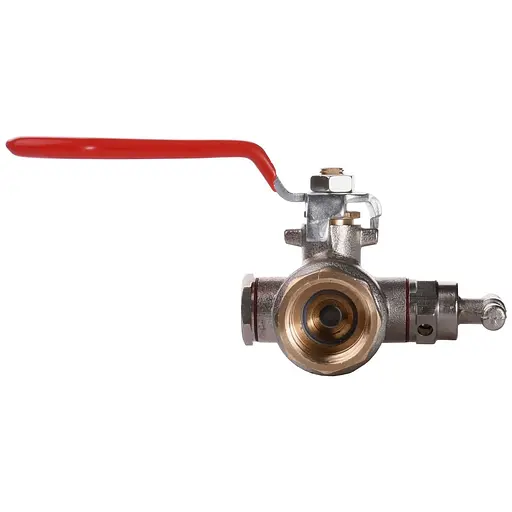 Кран кульовий повнопрохiдний зі спускником повітря Solomon 1/2″ B1018 - фото 3